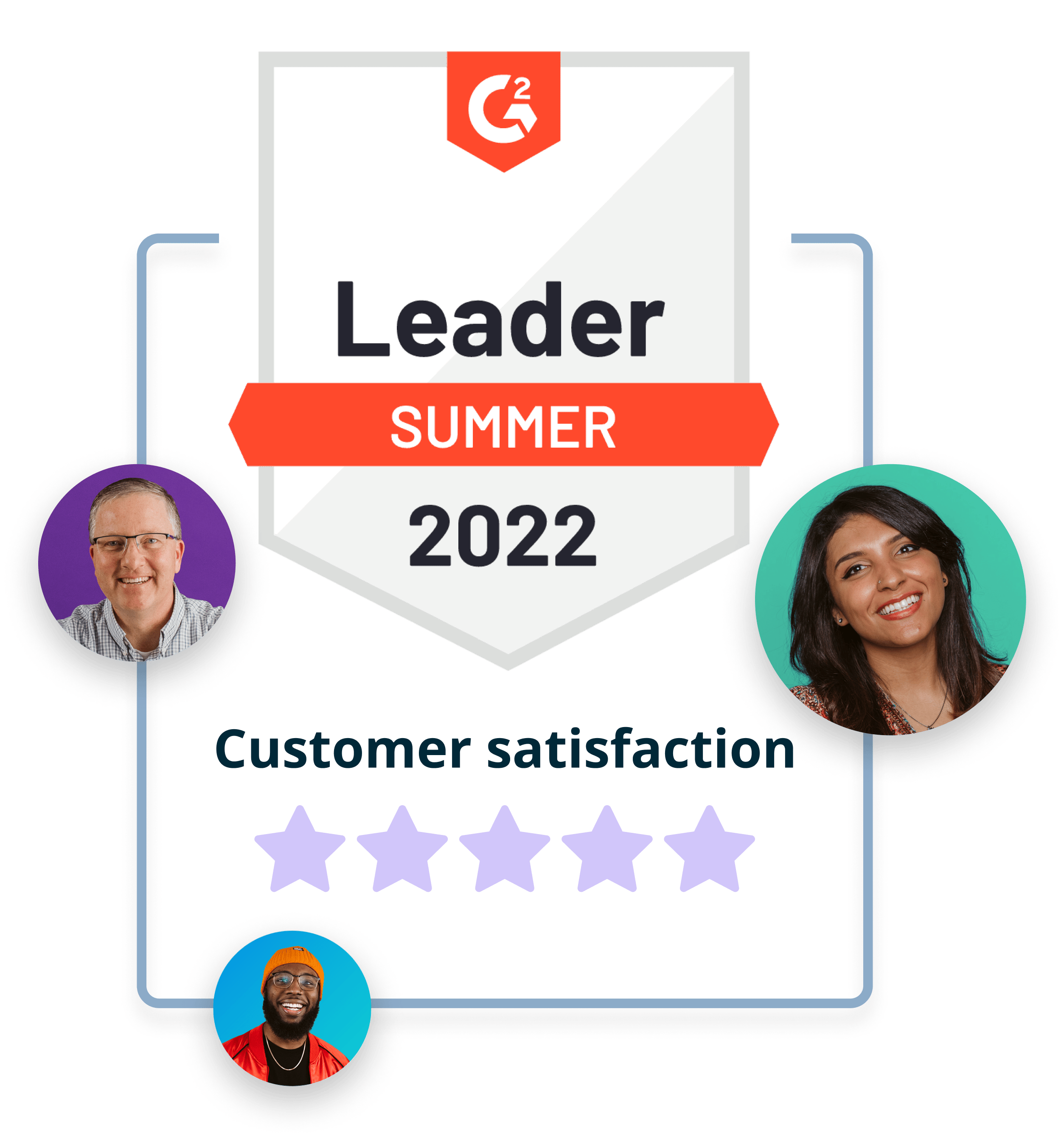 G2 2022 Summer Leader Badge: Customer Satisfaction